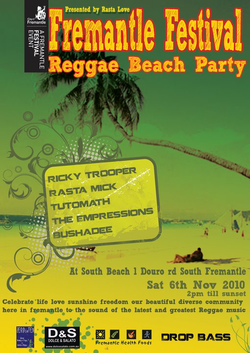 fremantle festival reggae beach party