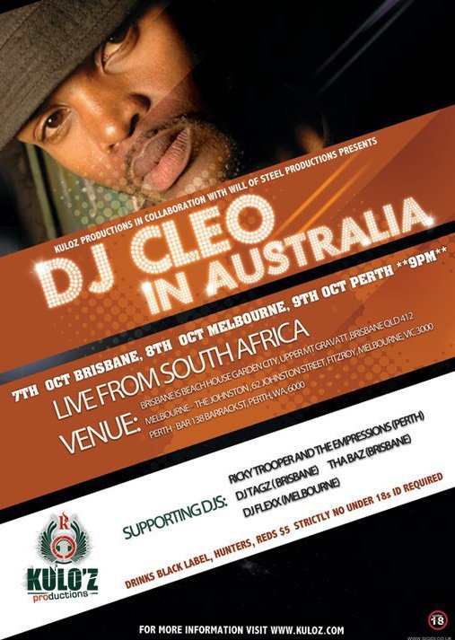 dj cleo in australia